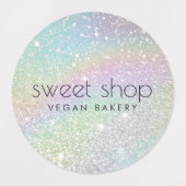 Glitterbakkerij voor holografische doeleinden, zoe labels (Design 1)