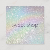 Glitterbakkerij voor holografische doeleinden, zoe vierkante visitekaartje (Voorkant)