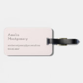 Glitterballonnen roze en zilver bagagelabel (Achterkant horizontaal)