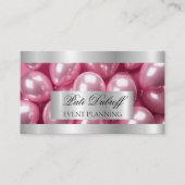 Glitterballonnen voor evenementenplanning en feest visitekaartje (Voorkant)