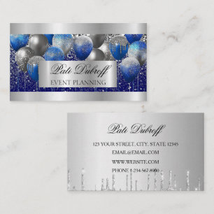Glitterballonnen voor evenementenplanning en feest visitekaartje