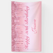 Glitterbanner op maat spandoek (Verticaal)