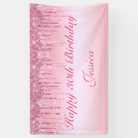 Glitterbanner op maat spandoek (Verticaal)