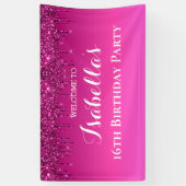 Glitterbanner op maat spandoek (Verticaal)