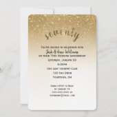 glitterconfetti 70ste huwelijksverjaardag kaart (Voorkant)