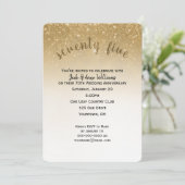 glitterconfetti 75e trouwdag kaart (Staand voorkant)