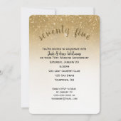 glitterconfetti 75ste huwelijksverjaardag kaart (Voorkant)