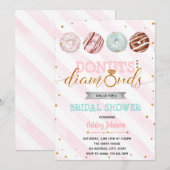 Glitterdonuts en uitnodiging voor diamanten (Voorkant / Achterkant)