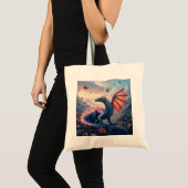 glitterdraak tote bag (Voorkant (product))