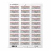 Glitterdruppels Grijs Marmer Steen Adreslabel Etiket (Full Sheet)