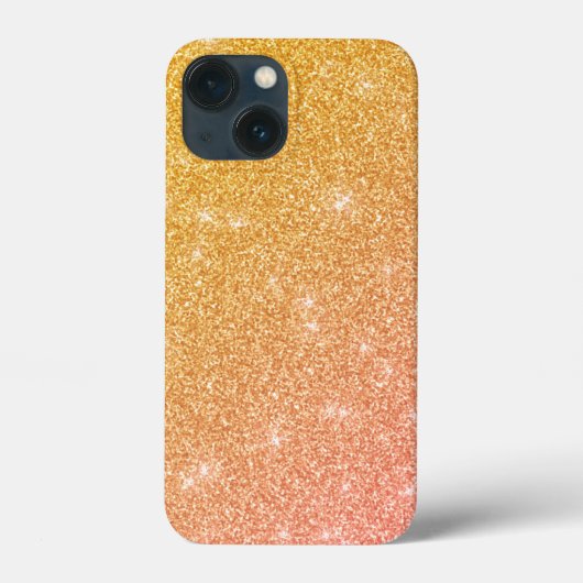 Glittered (Goud en roze) Case-Mate iPhone Case (Achterkant)