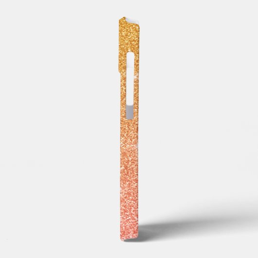 Glittered (Goud en roze) Case-Mate iPhone Case (Achterkant / Links)