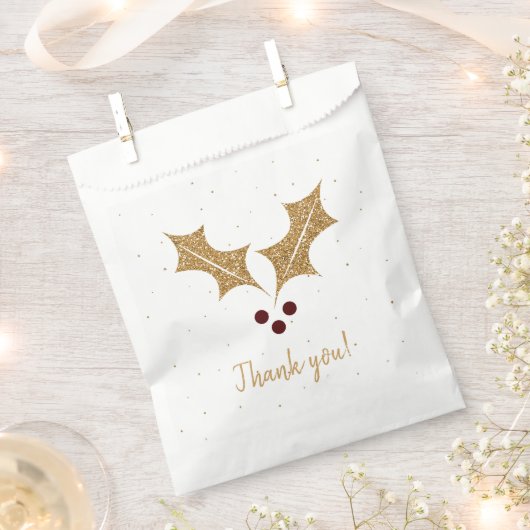 Glittered mistletoe Dank u Bedankzakje (Geknipt)