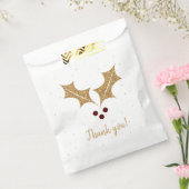 Glittered mistletoe Dank u Bedankzakje (Gezegeld)