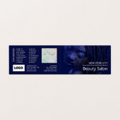 Glittered Model, Beautician, Loyalty Card Visitekaartje (Buitenkant ongevouwen)