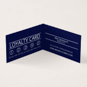 Glittered Model, Beautician, Loyalty Card Visitekaartje (Binnen)
