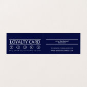 Glittered Model, Beautician, Loyalty Card Visitekaartje (Binnenkant ongevouwen)
