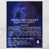 Glittered Model, Modelagentuur, Model Agent Flyer (Voorkant)