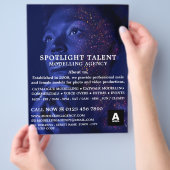 Glittered Model, Modelagentuur, Model Agent Flyer (Hand)