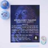 Glittered Model, Modelleraar, modelagent Flyer (Enkel)