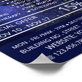 Glittered Model, schoonheidsspecialist, Beauty Sal Poster (Hoek)