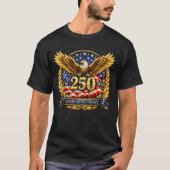 Glittered Semiquincentennial Eagle Emblem  T-shirt (Voorkant)