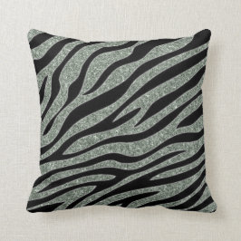 Glittered Zebra Print Kussen