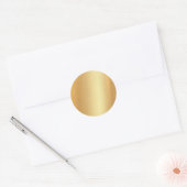 Glittereffect Nepgoud Lege Sjabloon Glam Top Ronde Sticker (Envelop)