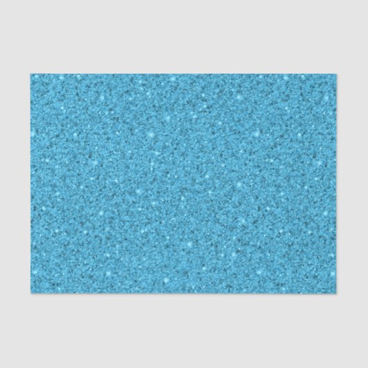 Glitterend Aqua Blauw Gebroken Zee Glas  Tissuepapier (Voorkant)