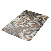 Glitterend bloemenpatroon met edelsteen badmat (Gekanteld)