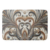 Glitterend bloemenpatroon met edelsteen badmat (Voorkant)