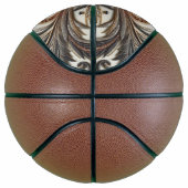 Glitterend bloemenpatroon met edelsteen basketbal (Rechts)