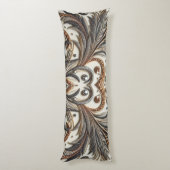 Glitterend bloemenpatroon met edelsteen lichaamskussen (Achterkant (Verticaal))