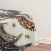 Glitterend bloemenpatroon met edelsteen tafelkleed (Voorbeeld)