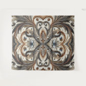 Glitterend bloemenpatroon met edelsteen wandkleed (Voorkant (horizontaal))