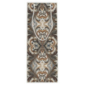 Glitterend bloemenpatroon met edelsteen wijn cadeautas (Achterkant)