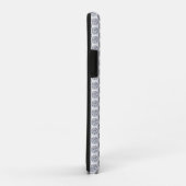 Glitterend diamantpatroon op zilver Case-Mate iPhone case (Achterkant/rechts)