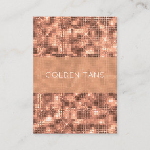 Glitterend Goud Luxe Glans Meisjesachtige Paillett Visitekaartje