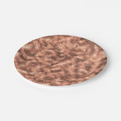 Glitterend Gouden Luxe Glans Meisjesachtige Paille Papieren Bordje (Gekanteld)