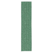 Glitterend groen & zilver glitter korte tafelloper (Voorkant)