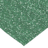 Glitterend groen & zilver glitter korte tafelloper (Hoek)