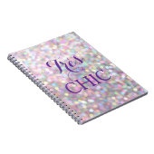 Glitterend HEEL CHIC Notitieboek (Rechterzijde)