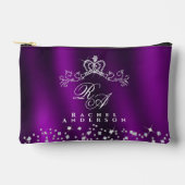 Glitterend kroonmonogram magenta etui (Voorkant)