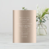 Glitterend Metaal Goud Zwart Confetti Ivoor Beige Kaart (Staand voorkant)