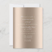 Glitterend Metaal Goud Zwart Confetti Ivoor Beige Kaart (Voorkant)