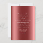 Glitterend Metaal Goud Zwart Sepia Confetti Burgun Kaart (Voorkant)