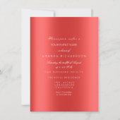 Glitterend Metallic Goud Zwart Confetti Robijnrood Kaart (Voorkant)