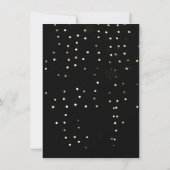 Glitterend Metallic Goud Zwart Sepia Confetti Bour Kaart (Achterkant)