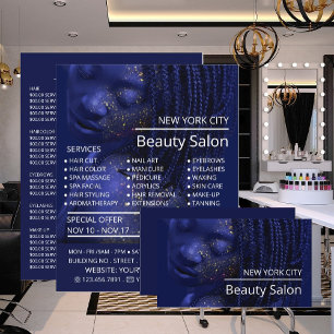 Glitterend Model, Schoonheidsspecialiste, Beauty S Flyer