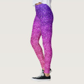 Glitterend paars en roze verloop glitter leggings (Links)